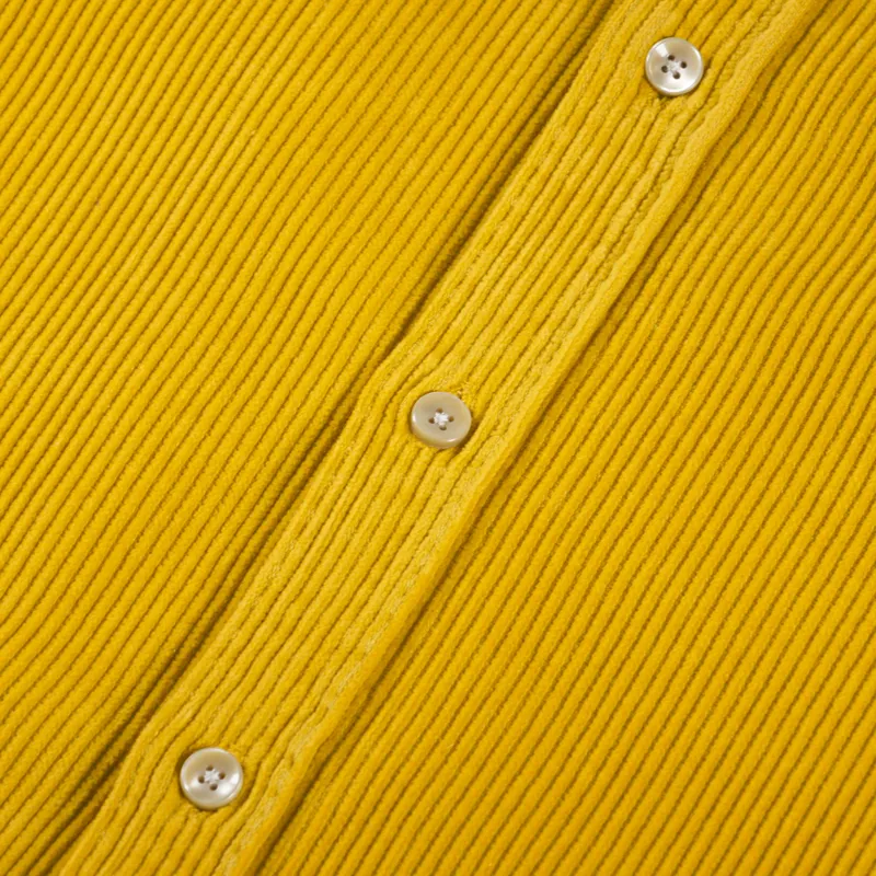 Portuguese Flannel Lobo Cord Shirt Mustard-4