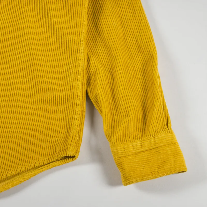 Portuguese Flannel Lobo Cord Shirt Mustard-5