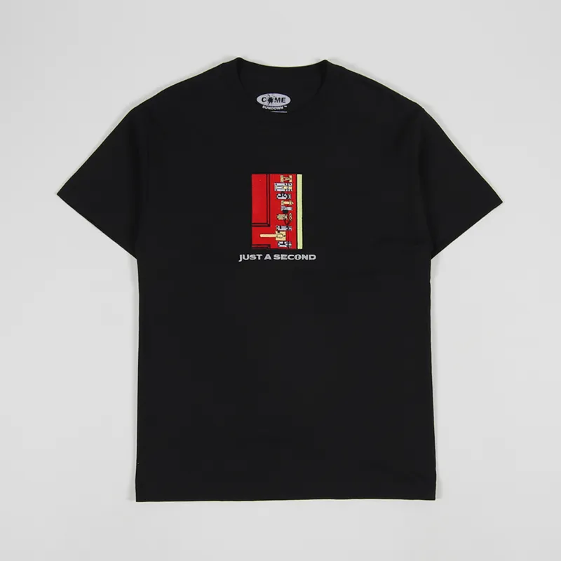 Come Sundown Locked Embroidered T Shirt Black