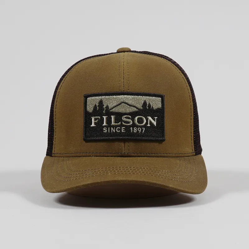 Filson Logger Mesh Cap Dark Tan-2