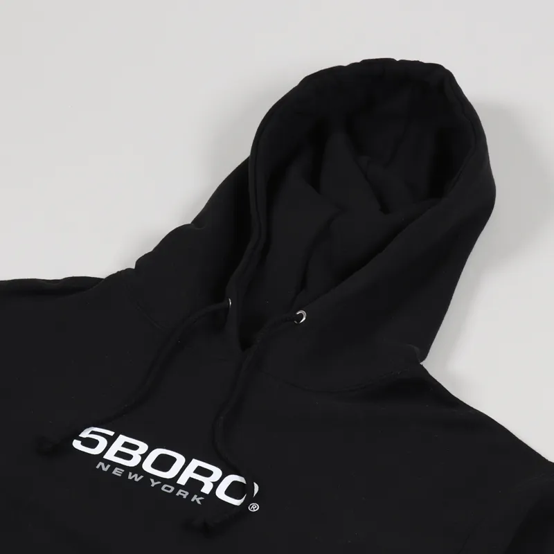 5Boro Logo Hoodie Black-6