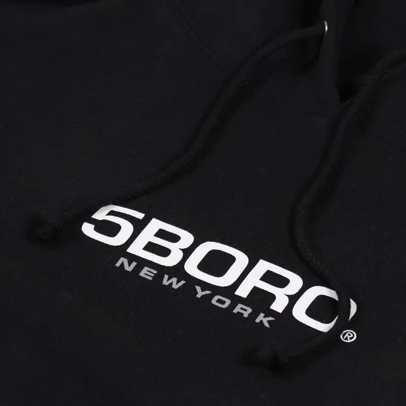 5Boro Logo Hoodie Black-5