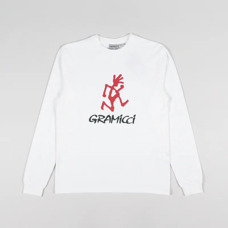 Gramicci Logo Long Sleeve T Shirt White