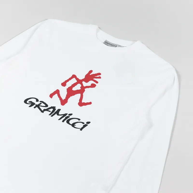Gramicci Logo Long Sleeve T Shirt White-2