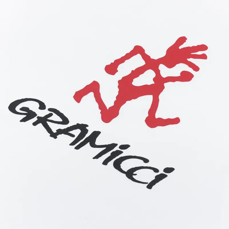 Gramicci Logo Long Sleeve T Shirt White-5