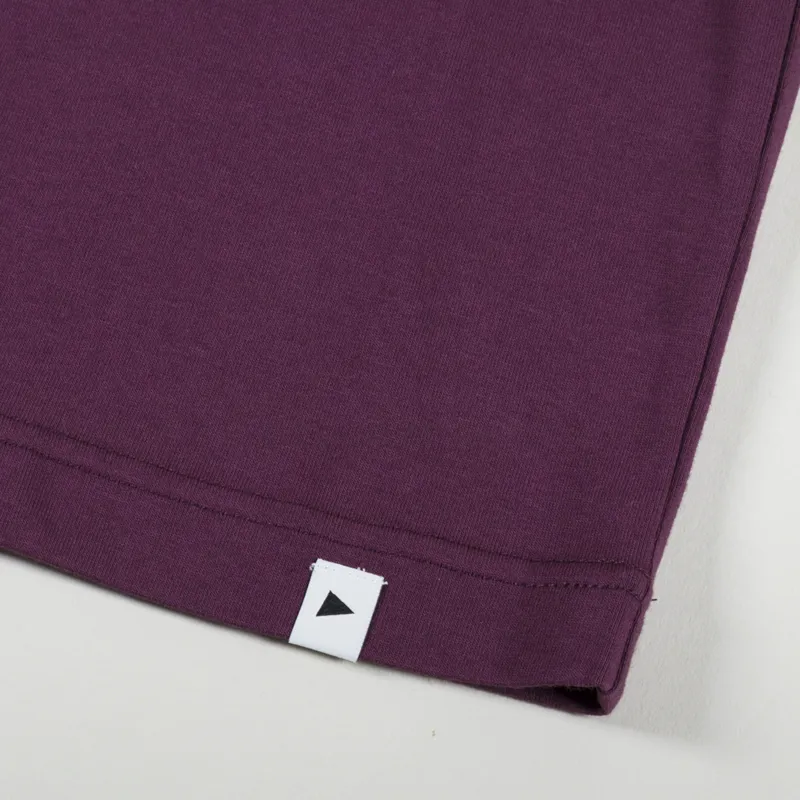 And Wander Big Logo T Shirt Bordeaux-2