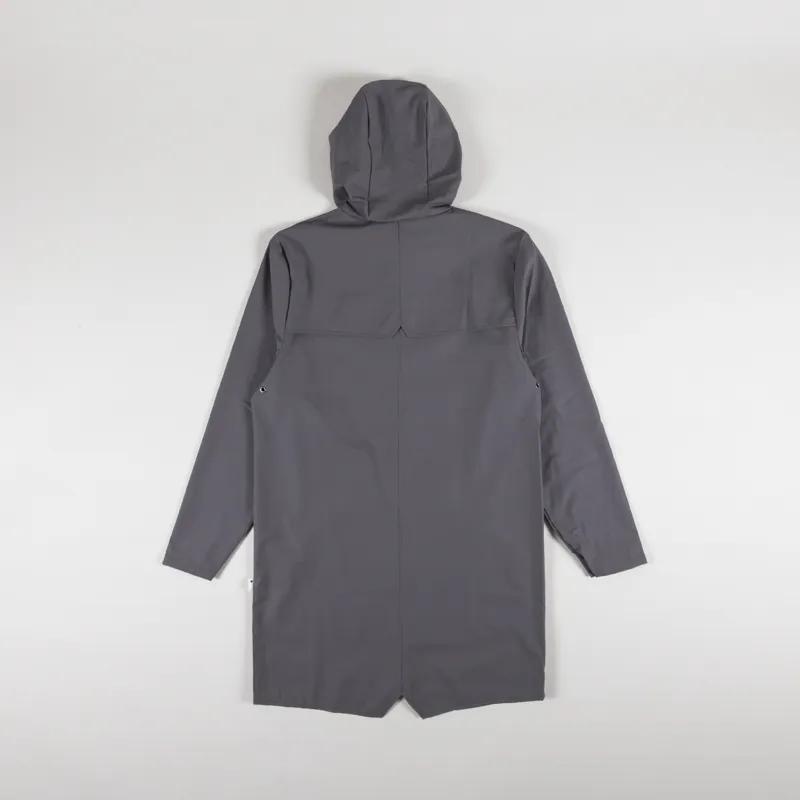 Rains Waterproof Long Jacket Grey