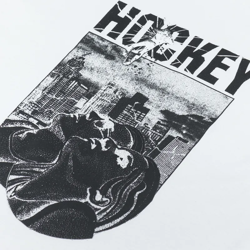 Hockey Look Up T Shirt White-1