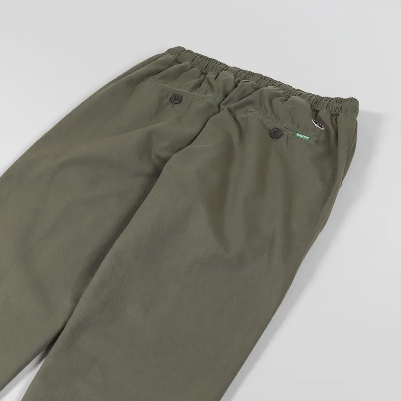 Magenta Loose Pants Dark Olive-6