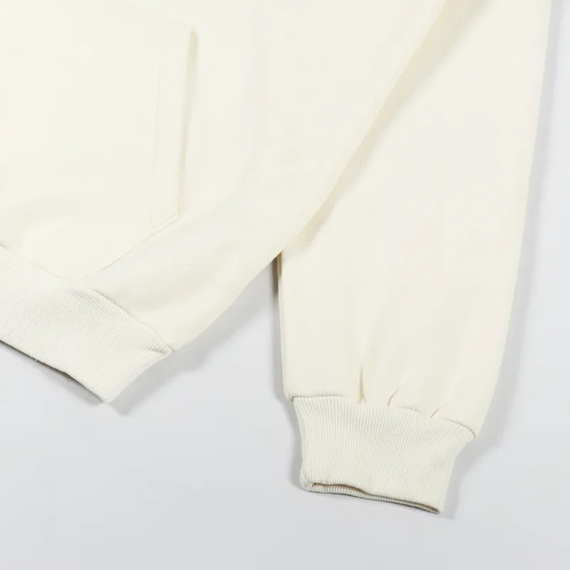 Butter Goods Mens Lottery Embroidered Pullover Hoodie Cream