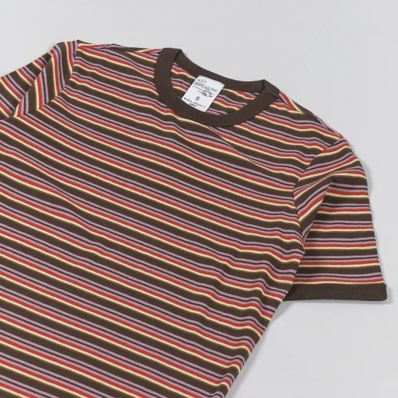 Nudie Jeans Womens Lova Stripes T Shirt Multi-3