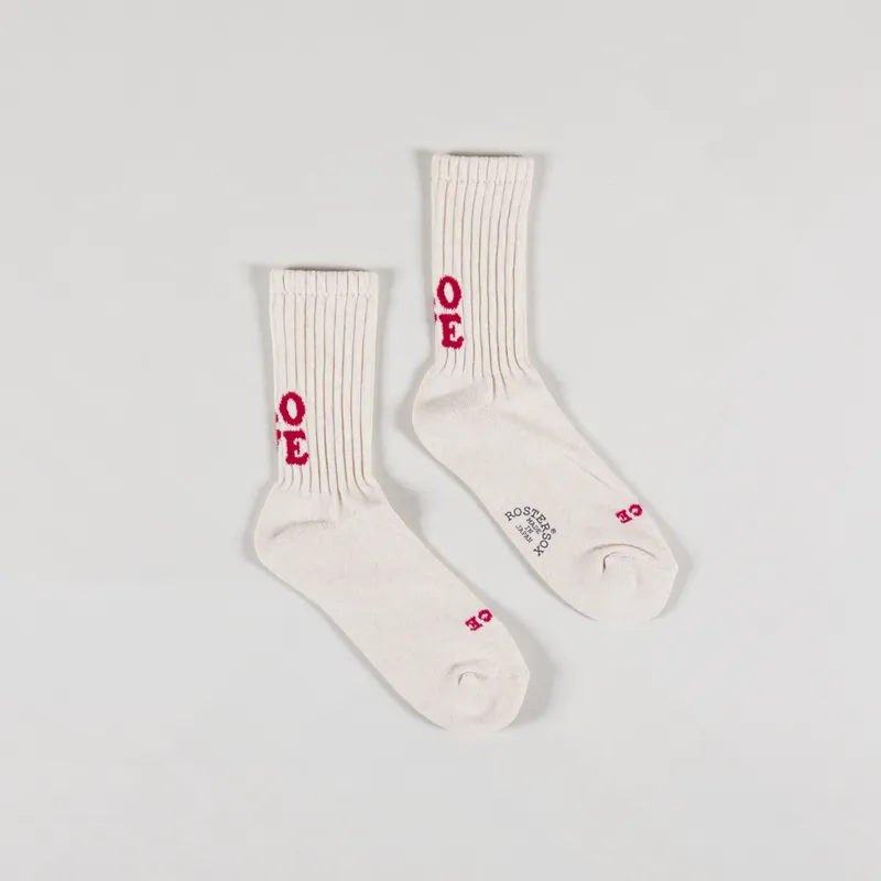 Rostersox Love Socks Beige