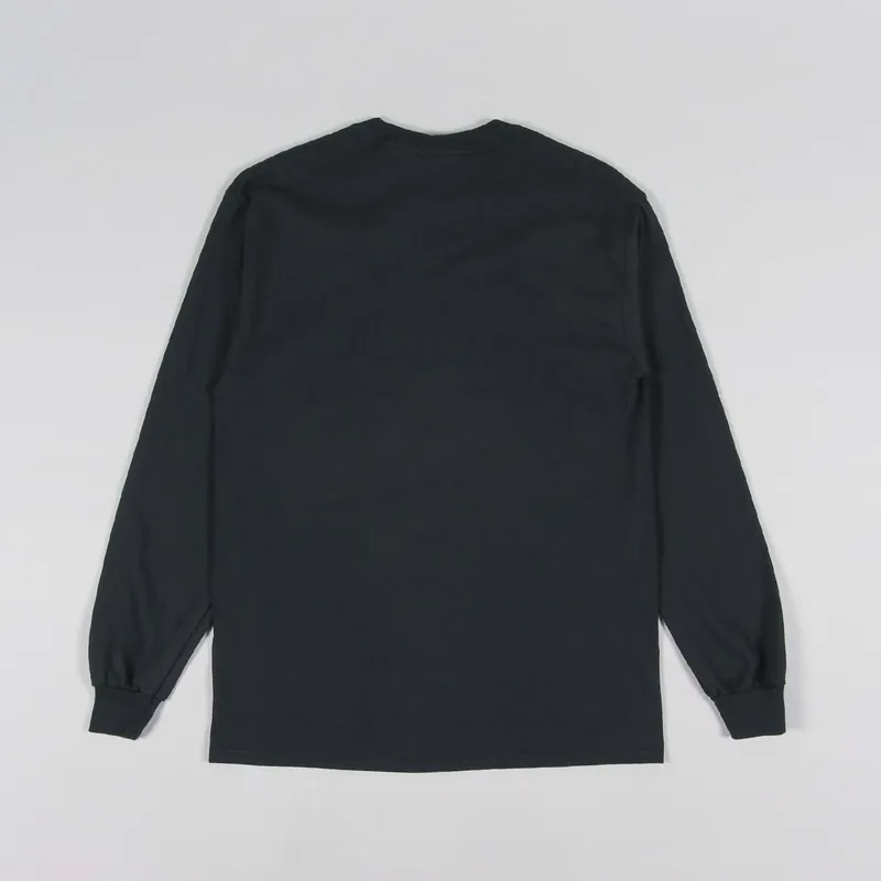 Thrasher Skateboard Magazine Low Low Logo Long Sleeve T Shirt Black-1