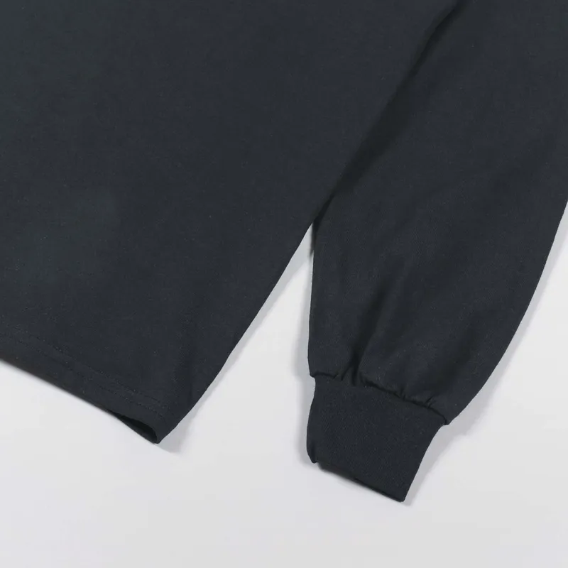 Thrasher Skateboard Magazine Low Low Logo Long Sleeve T Shirt Black-4