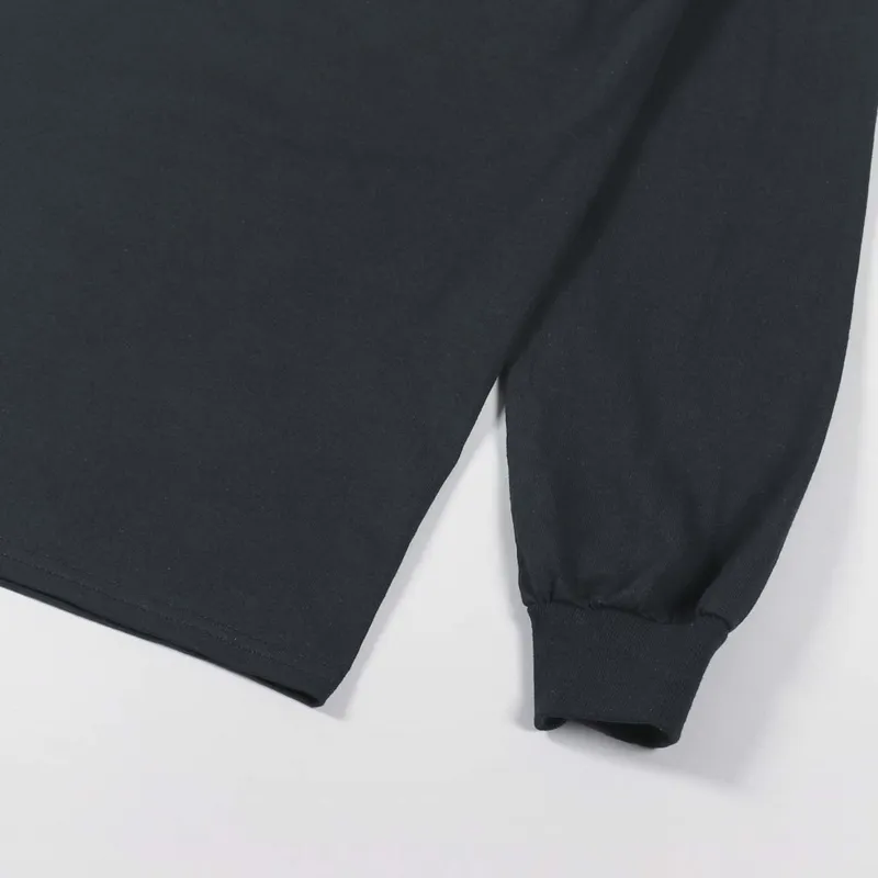 Thrasher Skateboard Magazine Low Low Logo Long Sleeve T Shirt Black-6