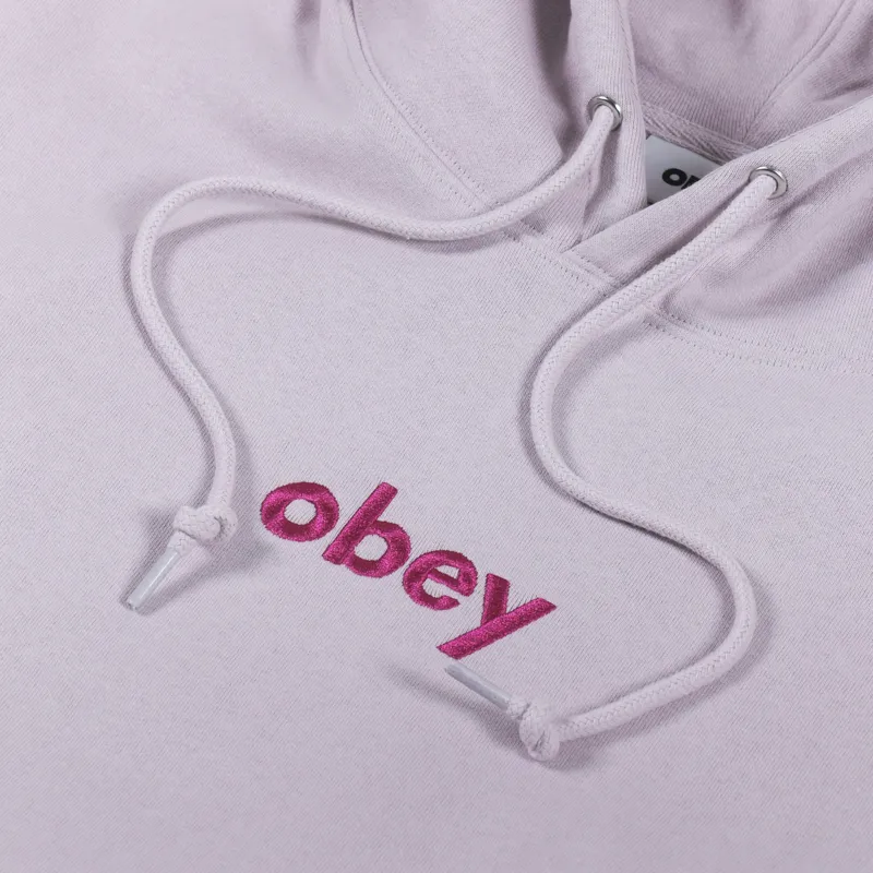 Obey Lowercase Hoodie Purple Paste-5