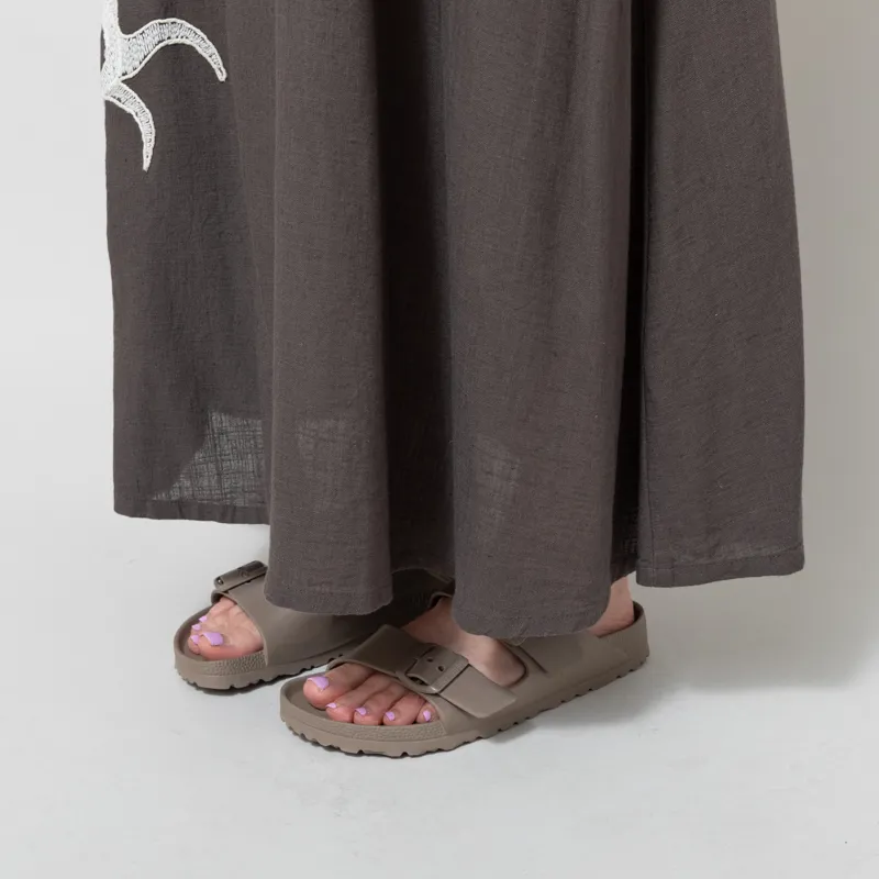 Indi and Cold Womens Natural Embroidered Dress Carbon-11
