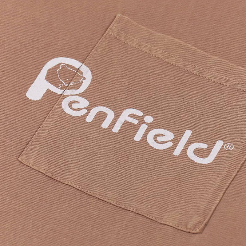 Penfield Large Bear Acid Wash T Shirt Brandied Melon-1