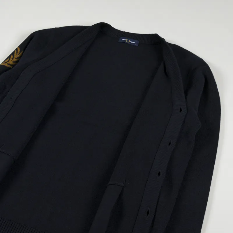 Fred Perry Laurel Wreath Cardigan Navy-4