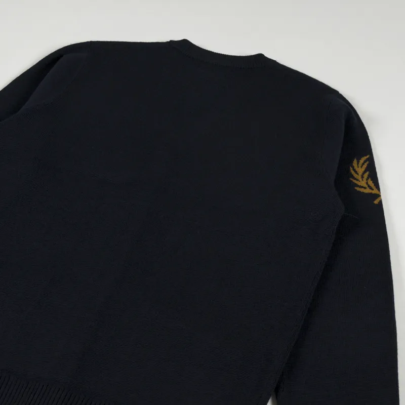 Fred Perry Laurel Wreath Cardigan Navy-5