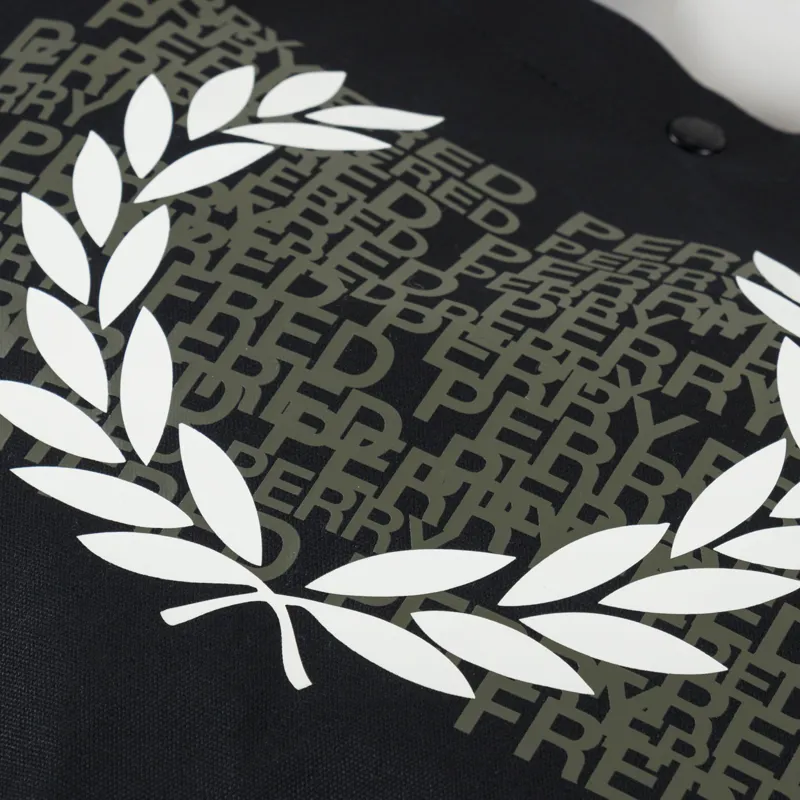 Fred Perry Laurel Wreath Tote Bag Black-5