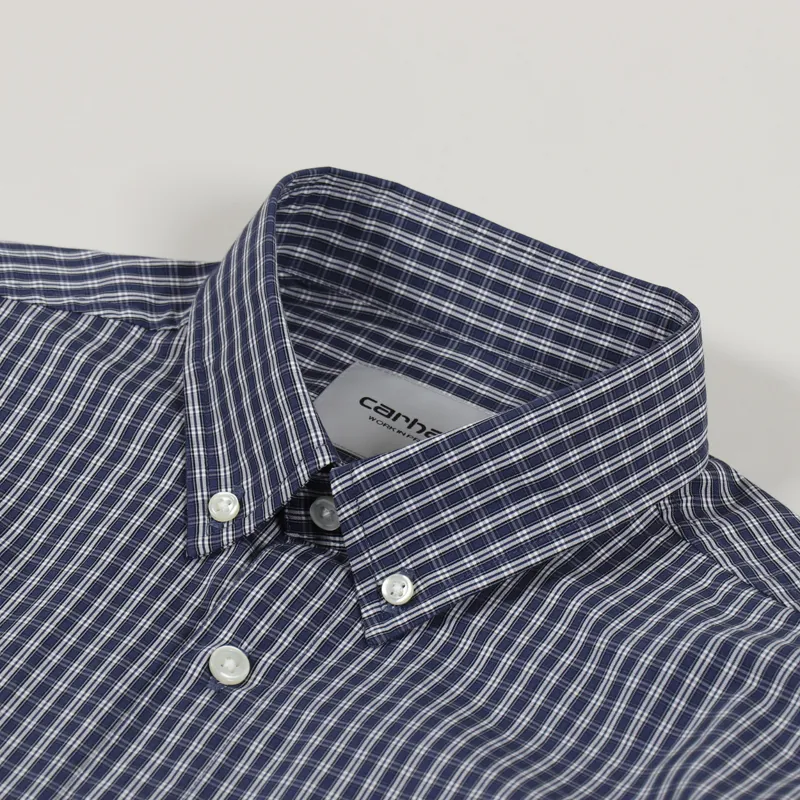 Carhartt WIP Long Sleeve Alistair Shirt Blue-2