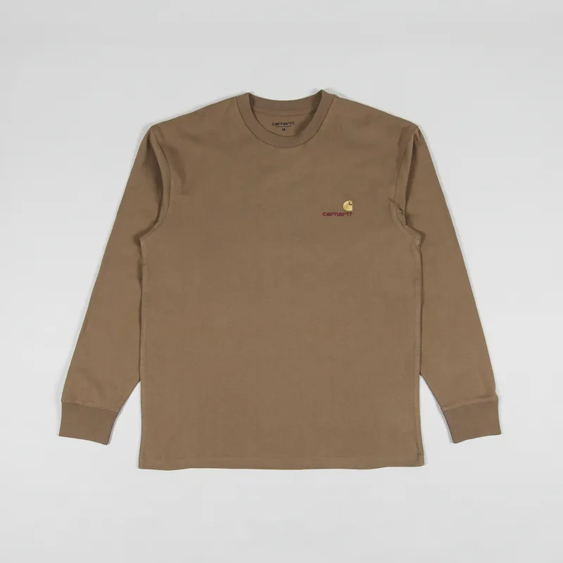 Carhartt WIP Long Sleeve American Script T Shirt Buffalo