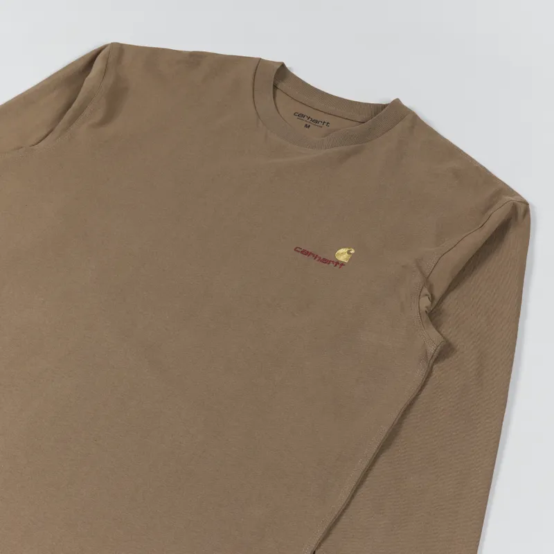 Carhartt WIP Long Sleeve American Script T Shirt Buffalo-2