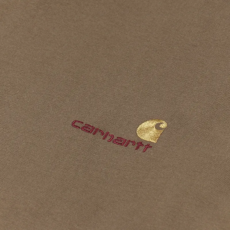 Carhartt WIP Long Sleeve American Script T Shirt Buffalo-5