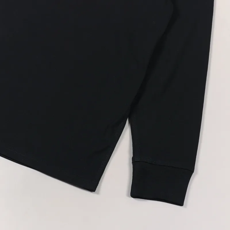 Carhartt WIP Long Sleeve American Script T Shirt Black-4
