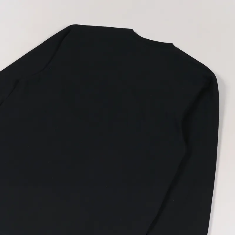 Carhartt WIP Long Sleeve American Script T Shirt Black-3