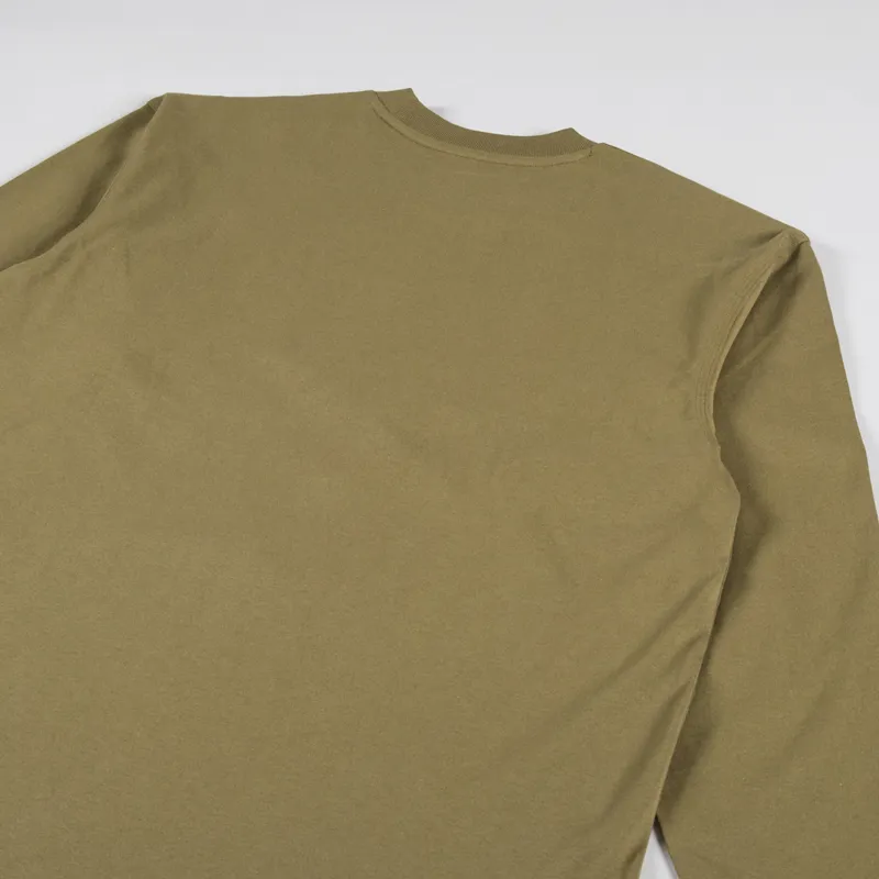 Carhartt WIP Long Sleeve American Script T Shirt Larch-3