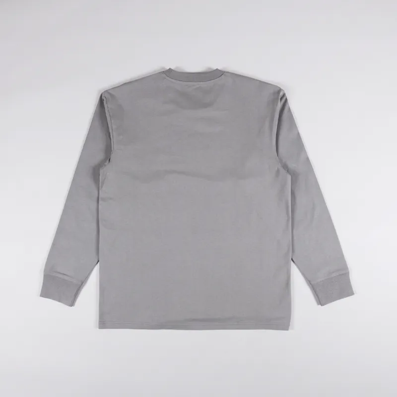 Carhartt WIP Long Sleeve American Script T Shirt Marengo-1