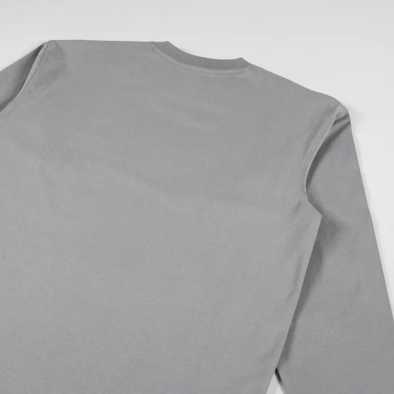 Carhartt WIP Long Sleeve American Script T Shirt Marengo-3