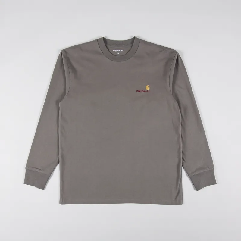 Carhartt WIP Long Sleeve American Script T Shirt Teide