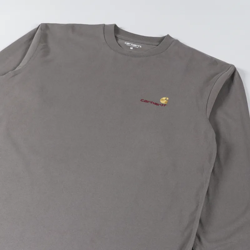 Carhartt WIP Long Sleeve American Script T Shirt Teide-2