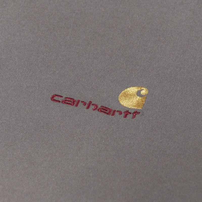 Carhartt WIP Long Sleeve American Script T Shirt Teide-4