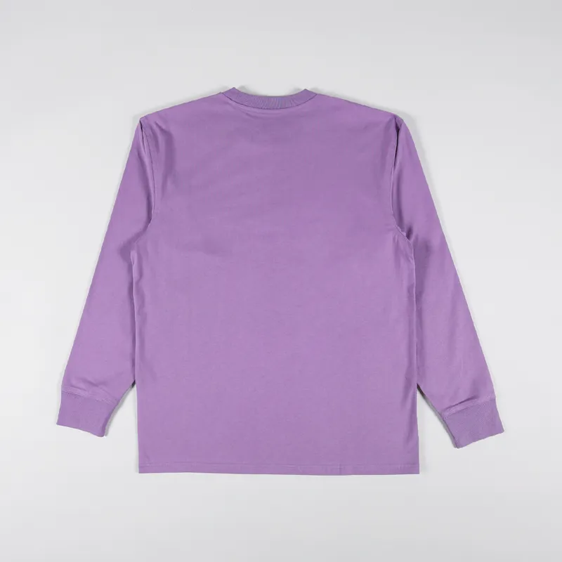 Carhartt WIP Long Sleeve American Script T Shirt Violanda-1