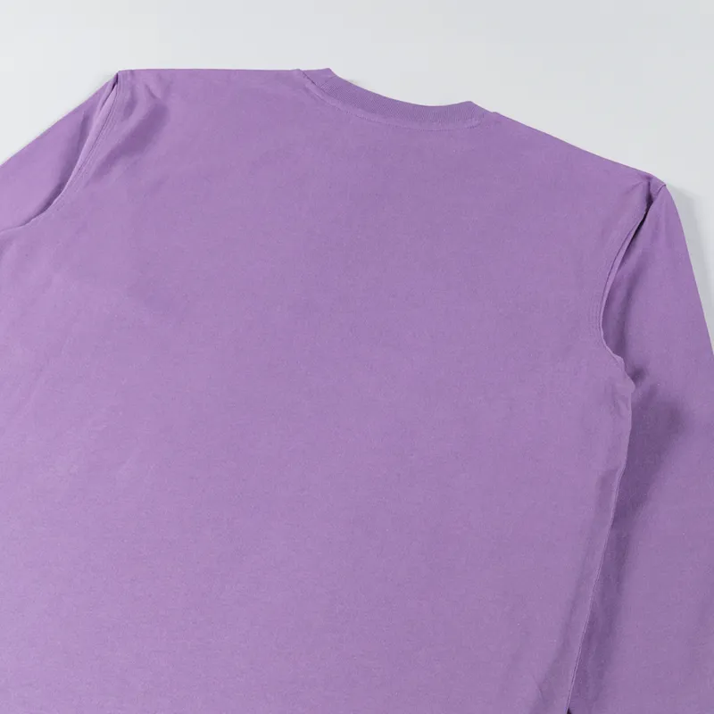 Carhartt WIP Long Sleeve American Script T Shirt Violanda-3