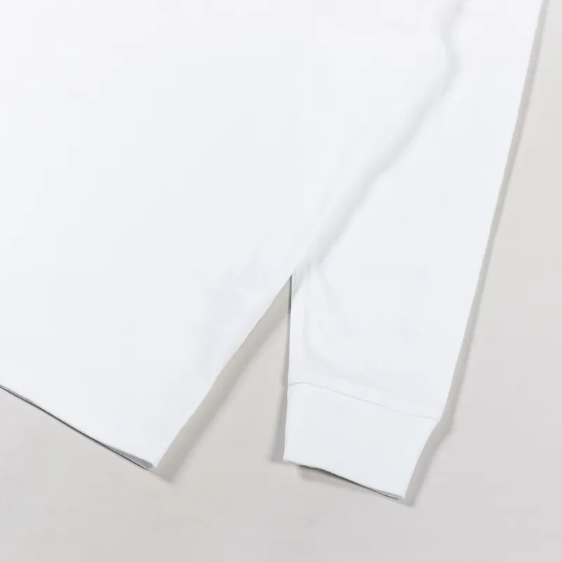 Carhartt WIP Long Sleeve American Script T Shirt White-4