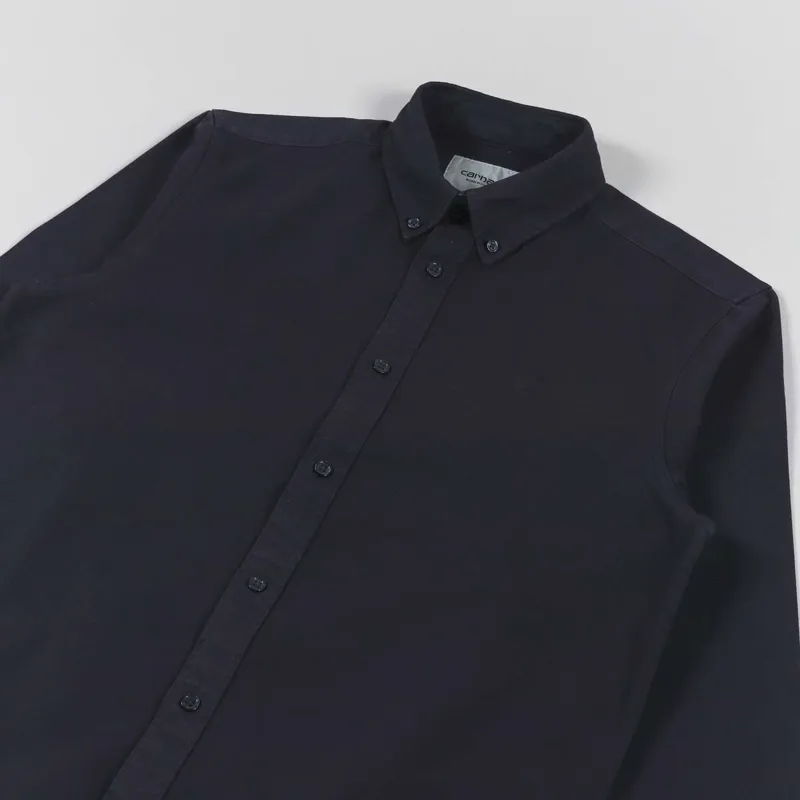 Carhartt WIP Long Sleeve Bolton Shirt Dark Navy-2