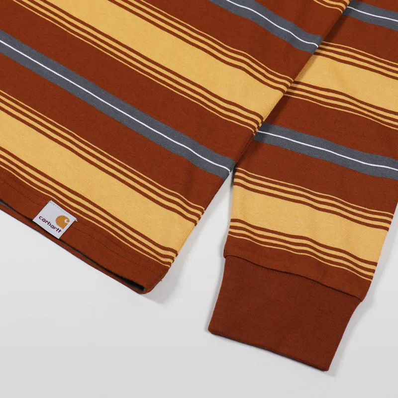 Carhartt WIP Long Sleeve Buren T Shirt Brandy-4