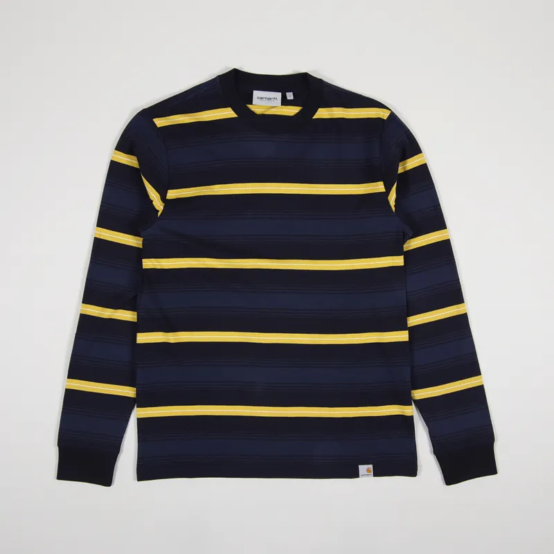 Carhartt WIP Long Sleeve Buren T Shirt Dark Navy