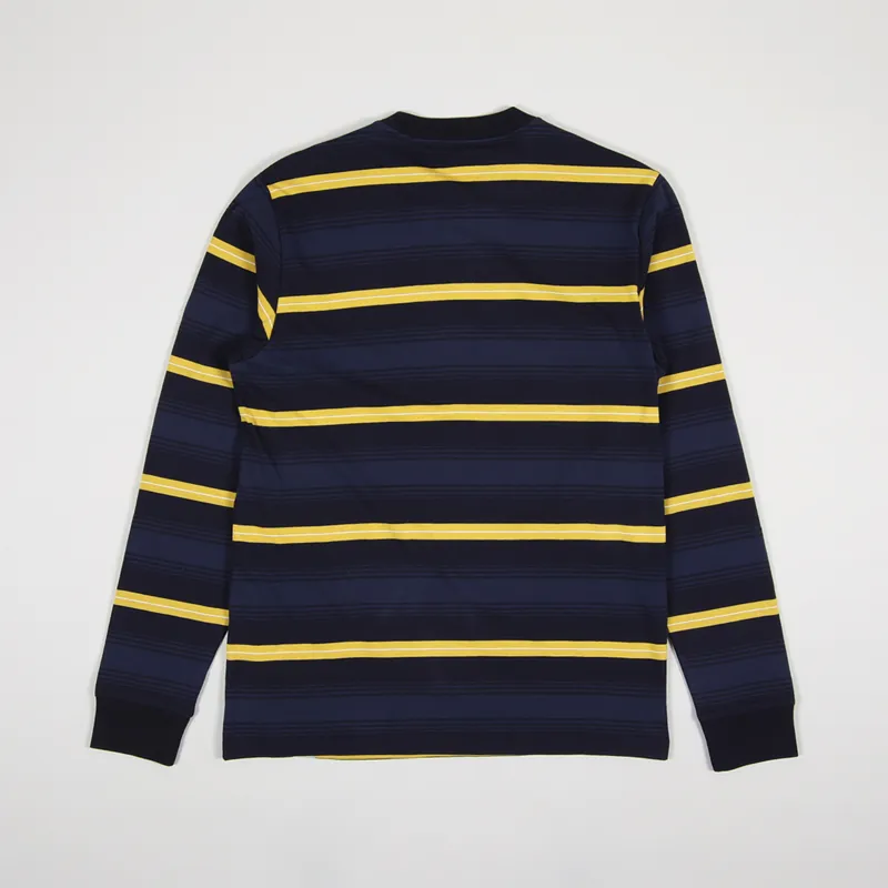 Carhartt WIP Long Sleeve Buren T Shirt Dark Navy-1