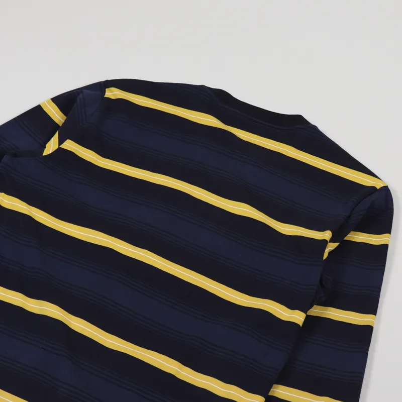 Carhartt WIP Long Sleeve Buren T Shirt Dark Navy-3