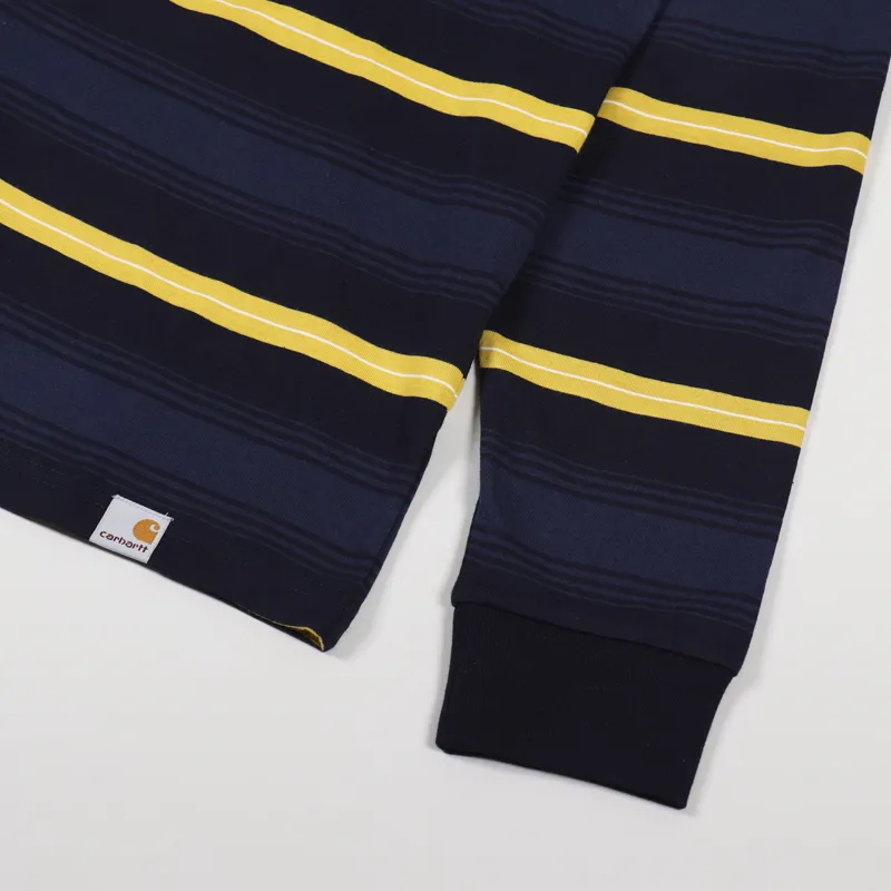 Carhartt WIP Long Sleeve Buren T Shirt Dark Navy-4