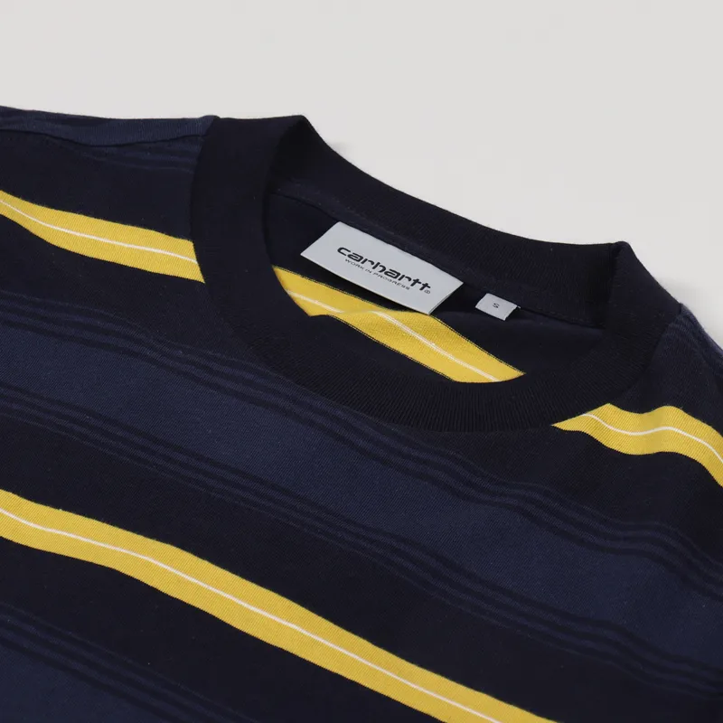 Carhartt WIP Long Sleeve Buren T Shirt Dark Navy-7