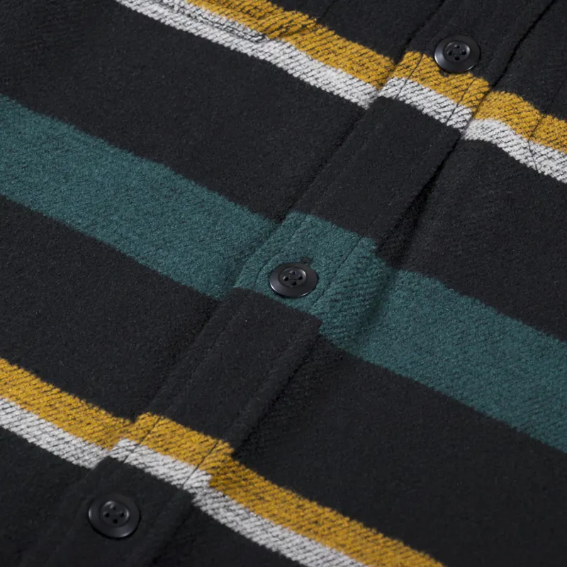 Carhartt WIP Long Sleeve Bowman Shirt Juniper Stripe-4