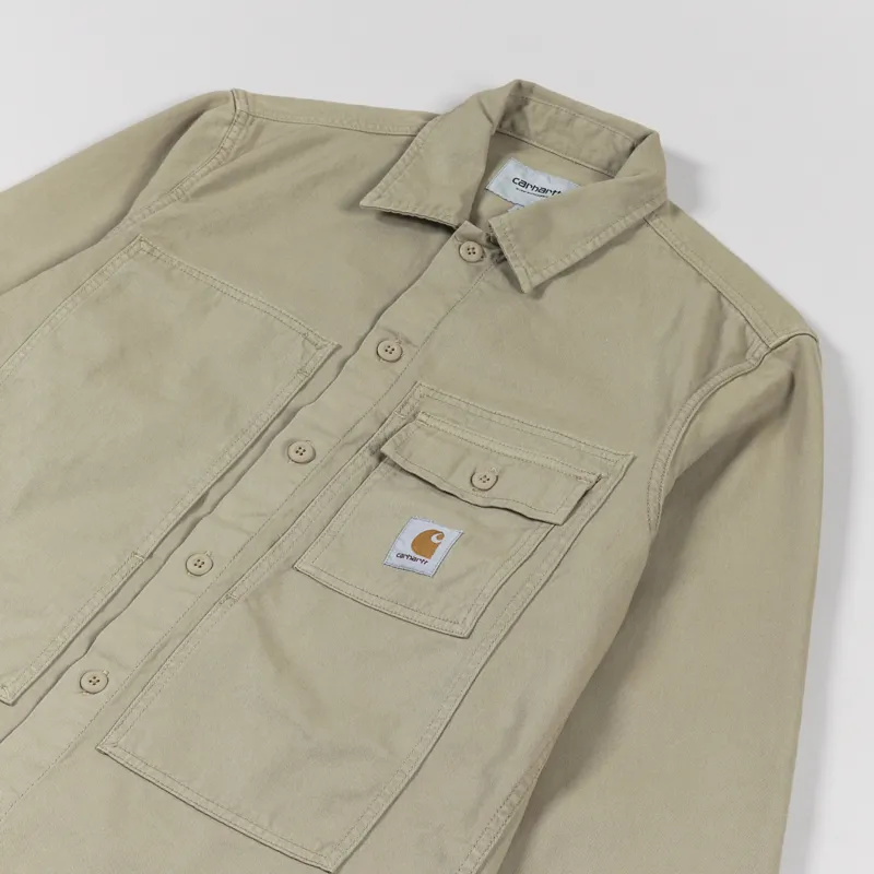 Carhartt WIP Long Sleeve Charter Shirt Ammonite-3