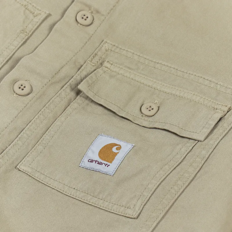 Carhartt WIP Long Sleeve Charter Shirt Ammonite-8